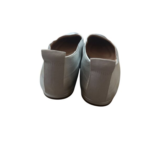 FRANCO SARTO Silver Leather Dress Flats Size 9 - Picture 9 of 10